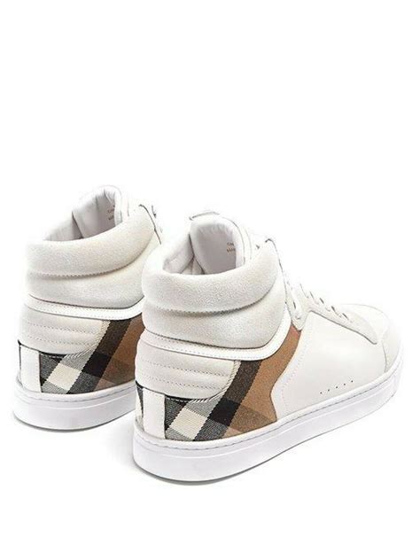 burberry men's reeth high-top leather sneakers|Burberry Men's Reeth High Top Sneakers .